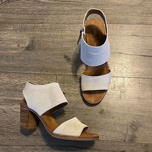 TOMS size 8 heels